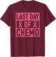 Last Day of Chemo Decorations Breast Cancer Men Women T-Shirt - T-Shirt | Maroon