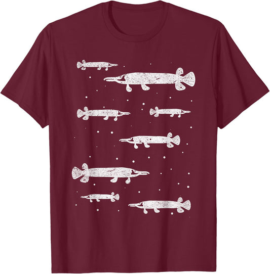 Gar Fishes Gar Fish Gar Fishing Lover Garfishing Garfish T-Shirt - T-Shirt | Maroon
