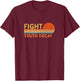 Fight Truth Decay Facts Matter Anti Conspiracy Theory T-Shirt - T-Shirt | Maroon