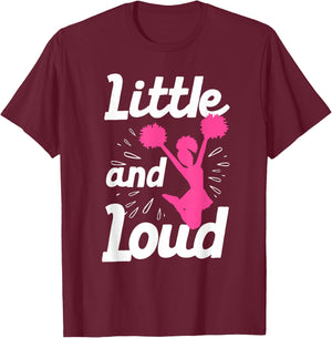 Cool Cheerleader Art Teens Girls Cheerleading Cheer Gymnast Small T-Shirt - T-Shirt | Maroon