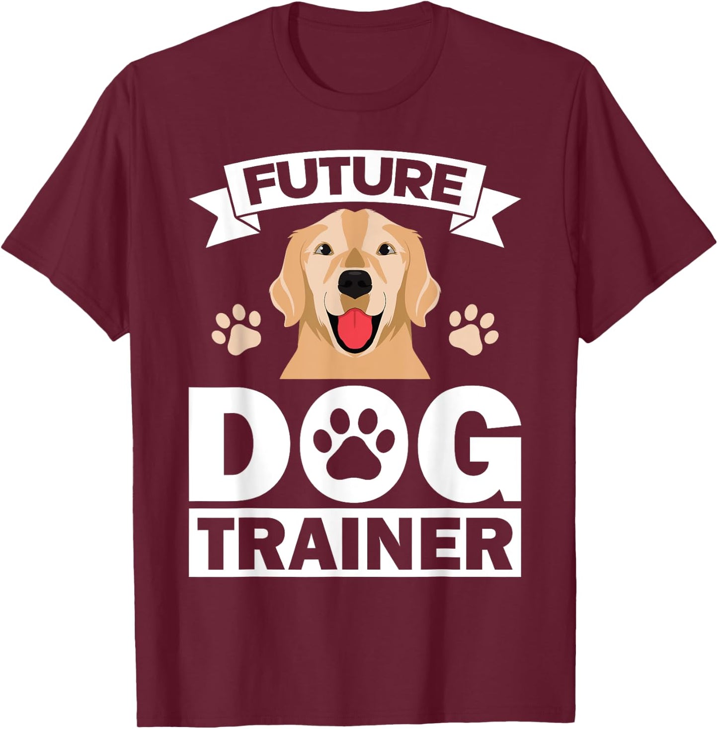 Cute Dog Trainer Design Women Dog Agility Training T-Shirt - T-Shirt | Maroon
