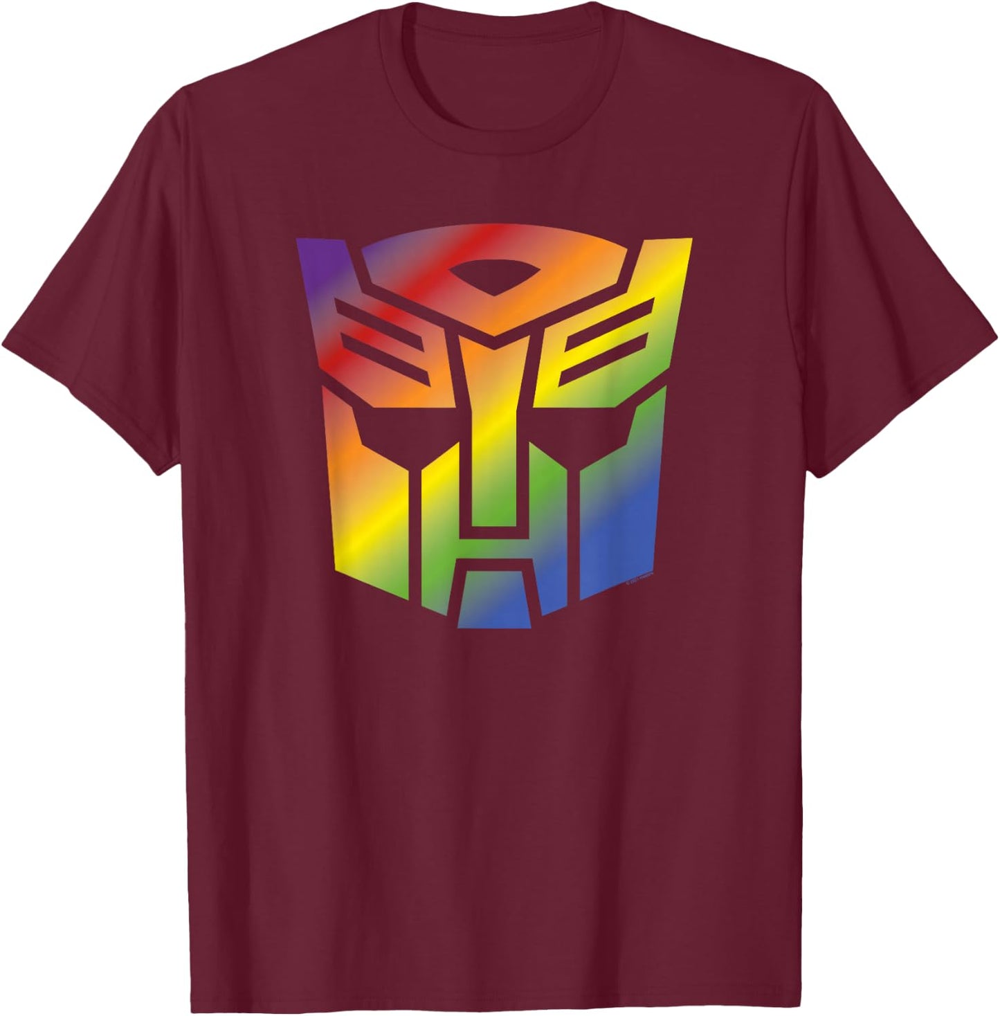 Transformers Autobots Pride Logo T-Shirt - T-Shirt | Maroon