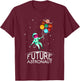 Future Astronaut with Planet Funny Quote for Girls T-Shirt - T-Shirt | Maroon