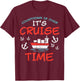 Countdown Over Cruise Time Ship Vacation Trip Cruising Gift T-Shirt - T-Shirt | Maroon