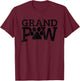 Grandpaw Dog Grandpa Shirts Grand Paw Gifts Men Dad Father T-Shirt - T-Shirt | Maroon