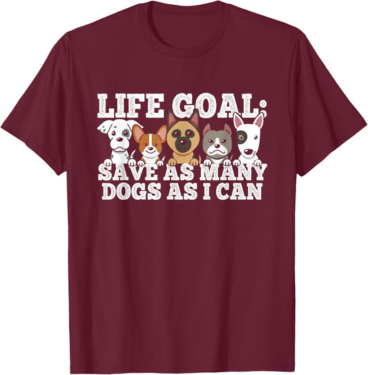 Animal Shelter Dog Rescue Dog Rescue Animal Protection - Dog Home T-Shirt - T-Shirt | Maroon