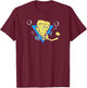 SpongeBob SquarePants Hockey Pants T-Shirt - T-Shirt | Maroon
