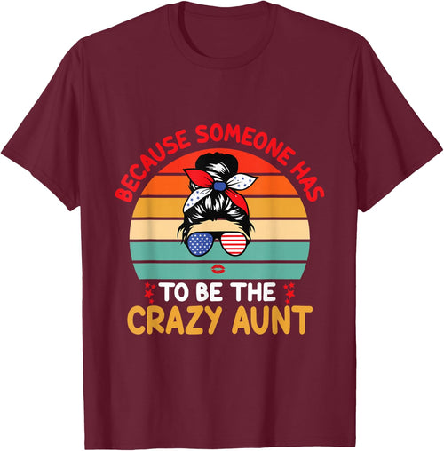 Crazy Aunt Auntie Woman Niece Retro Aunt
