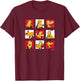 Pluto Grid of Emotions T-Shirt - T-Shirt | Maroon