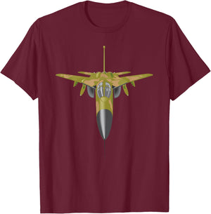 F-111 Aardvark Jet Military Supersonic Airplane T-Shirt - T-Shirt | Maroon