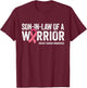 Son In Law Of A Warrior Shirt, Women Mom Breast Cancer Mom T-Shirt - T-Shirt | Maroon