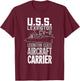 USS Lexington CV-2 Aircraft Carrier Gift A Veteran T-Shirt - T-Shirt | Maroon