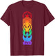 Star Wars Rainbow Logo Stack T-Shirt - T-Shirt | Maroon
