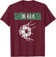 Saudi Arabia Soccer Fans Jersey - Saudi Flag Football In Net T-Shirt - T-Shirt | Maroon