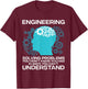 Funny Engineer Women Electrical Civil Engineering T-Shirt - T-Shirt | Maroon
