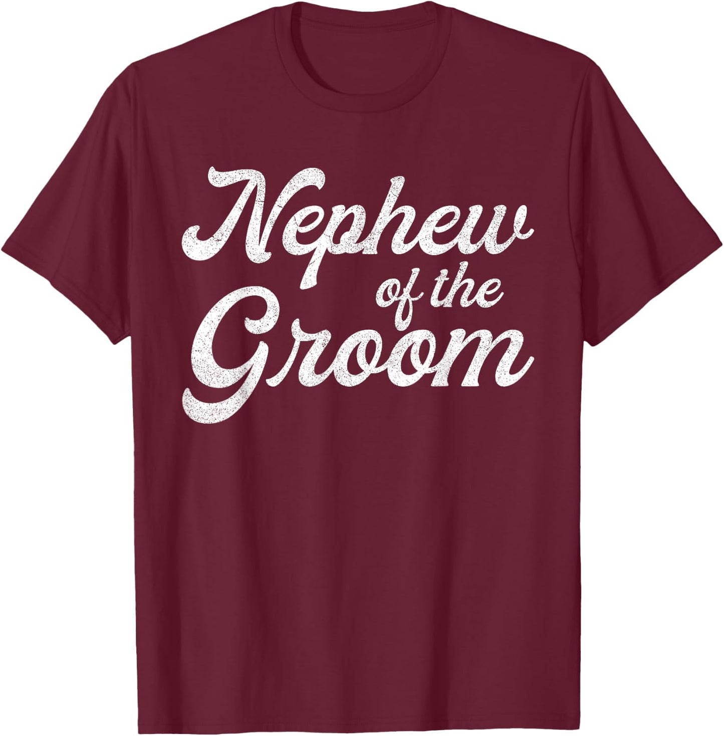 Nephew Of The Groom Shirts For Kids, Bachelor Party Boys T-Shirt - T-Shirt | Maroon