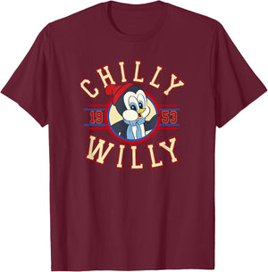 Chilly Willy 1953 Throwback Collegiate T-Shirt - T-Shirt | Maroon