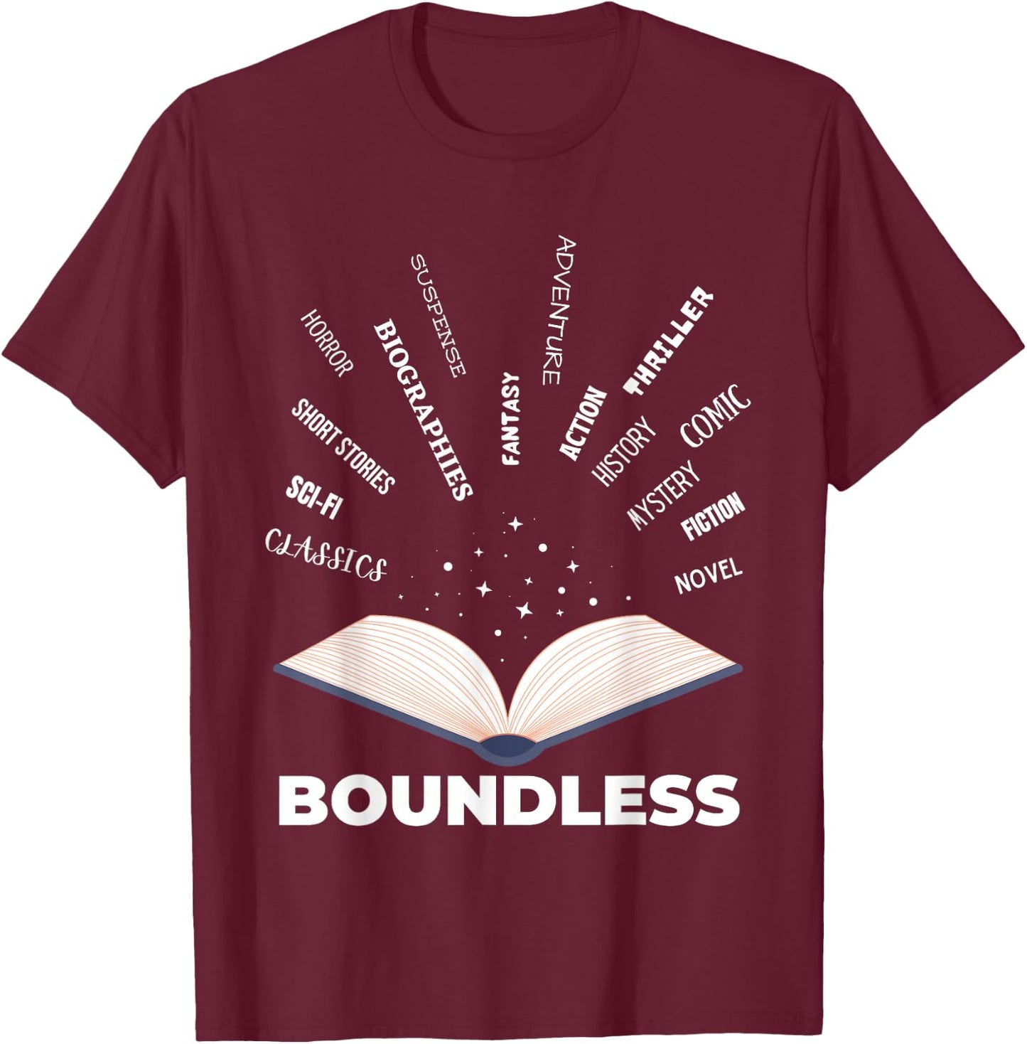 ELA Teacher Literary Genre English Language Arts Teacher T-Shirt - T-Shirt | Maroon