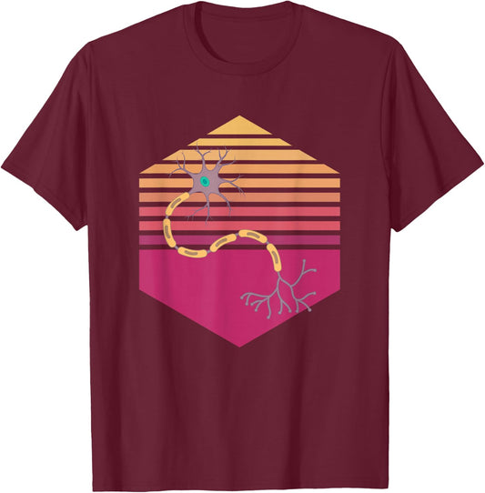 Neuron Vintage Neurologist T-Shirt - T-Shirt | Maroon