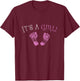 It's A Girl Gender Reveal 2024 T-Shirt - T-Shirt | Maroon
