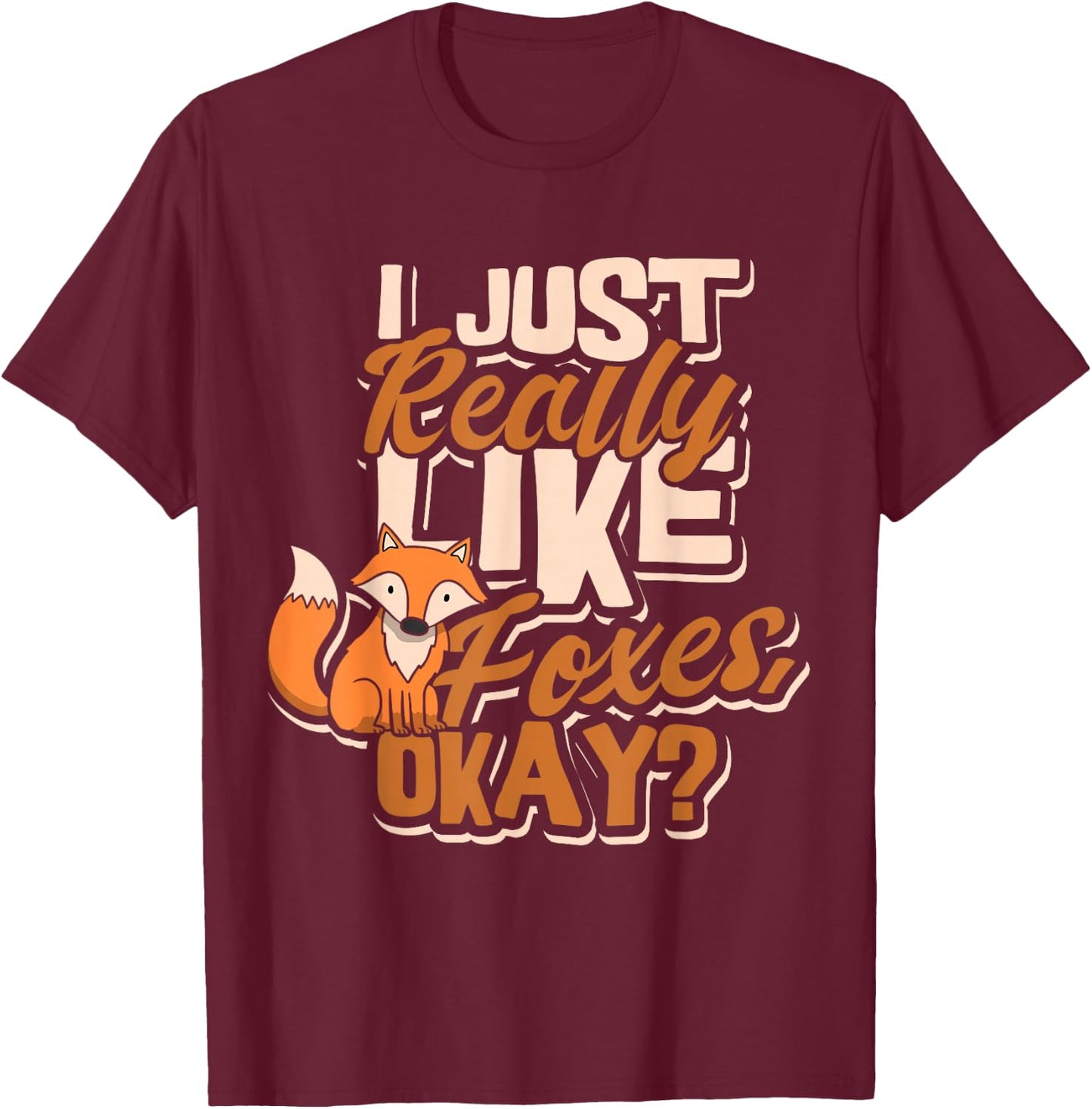 Fox Gifts for Fox Lovers Women Vintage Red Foxes Smart Kids T-Shirt - T-Shirt | Maroon