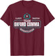 Funny Team Oxford Comma - Grammar Book Lovers Design T-Shirt - T-Shirt | Maroon