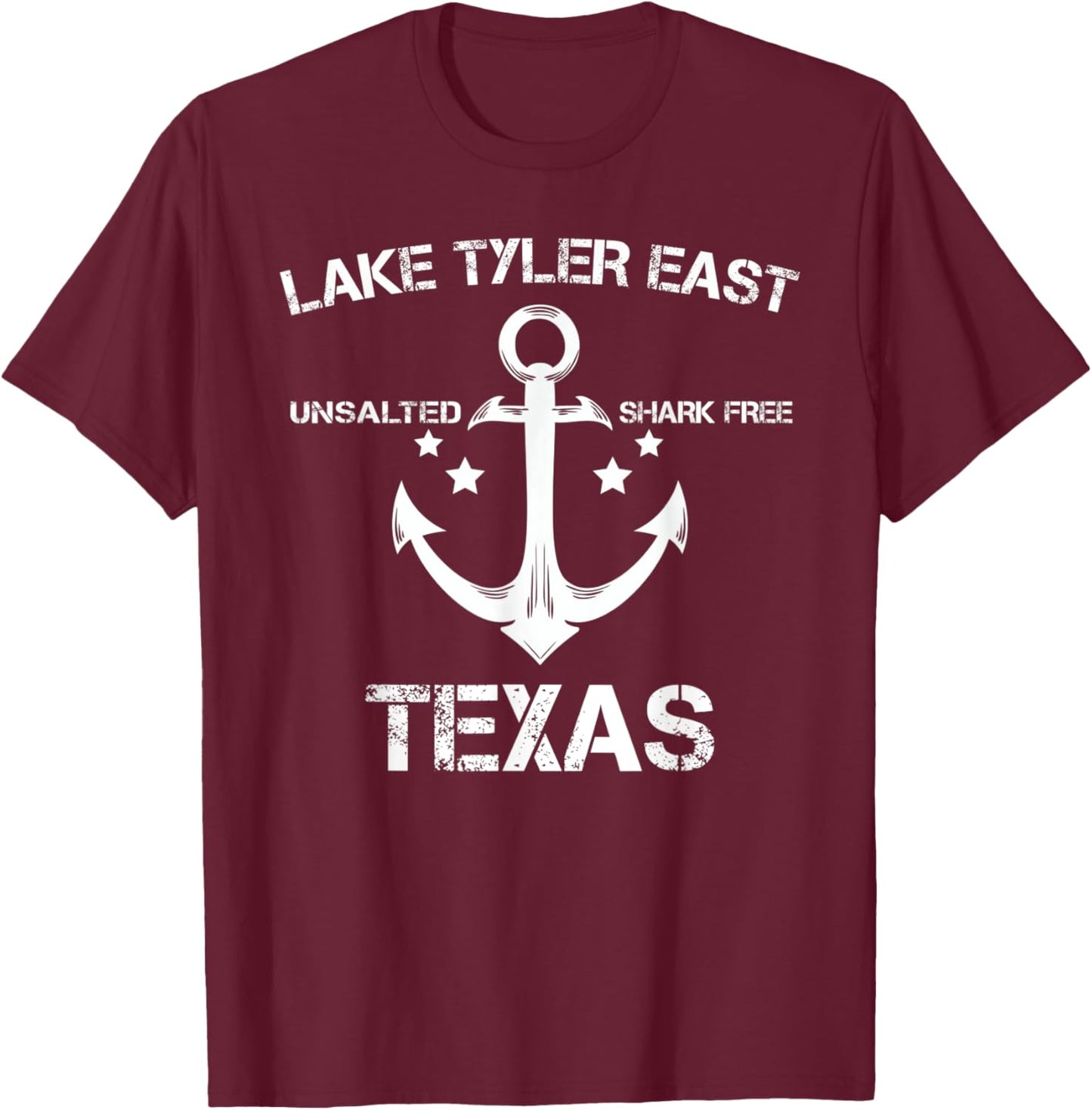 LAKE TYLER EAST TEXAS Funny Fishing Camping Summer Gift Women Kids T-Shirt - T-Shirt | Maroon