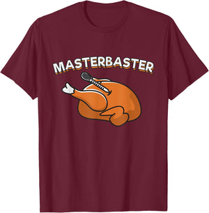 Master Baster Funny Thanksgiving T-Shirt - T-Shirt | Maroon
