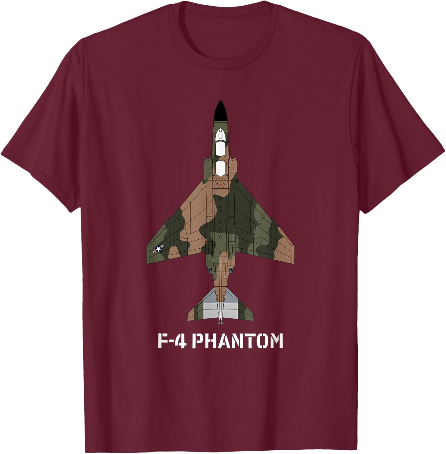 McDonnell Douglas F-4 Phantom II (USA) T-Shirt - T-Shirt | Maroon