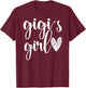 Funny Matching Gigi Girl for Grandma Whit Girl Mother's Day Small T-Shirt - T-Shirt | Maroon