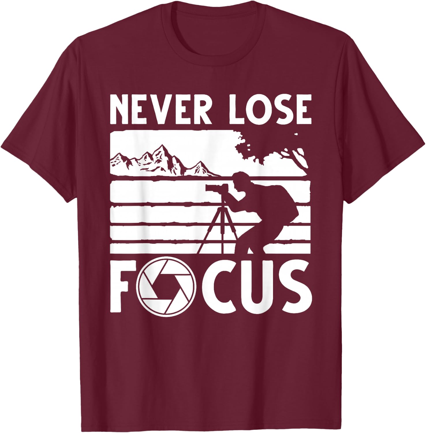 Cool Photographer Art Women Photography Camera Lover T-Shirt - T-Shirt | Maroon