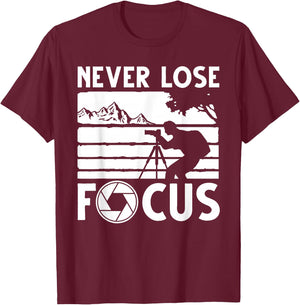 Cool Photographer Art Women Photography Camera Lover T-Shirt - T-Shirt | Maroon