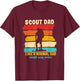 Scout Dad Like A Normal Dad Except Way Cooler Scout Leader T-Shirt - T-Shirt | Maroon