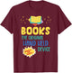 Books The Original Hand Held Device, Librarian Read Teacher Men Women Girls Kids T-Shirt - T-Shirt | Maroon