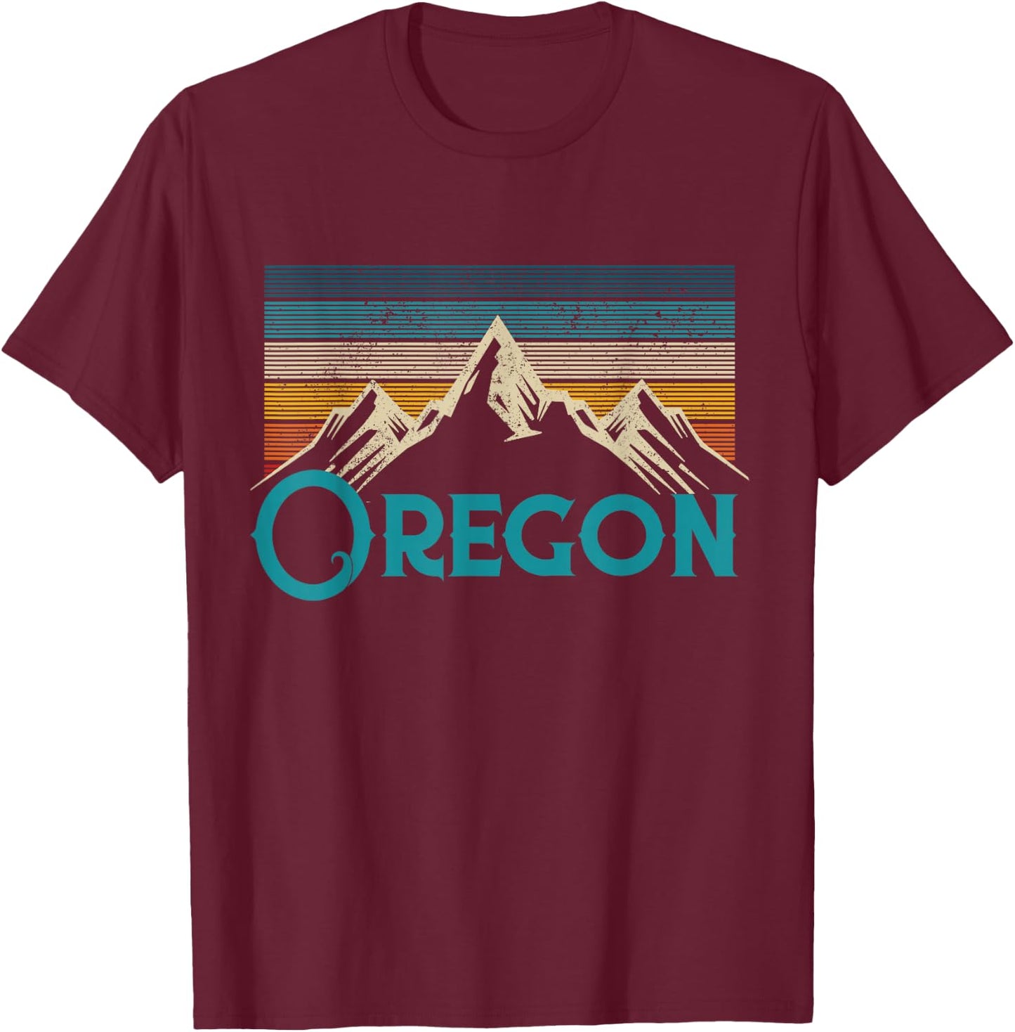 Oregon Vintage Souvenir T-Shirt - T-Shirt | Maroon