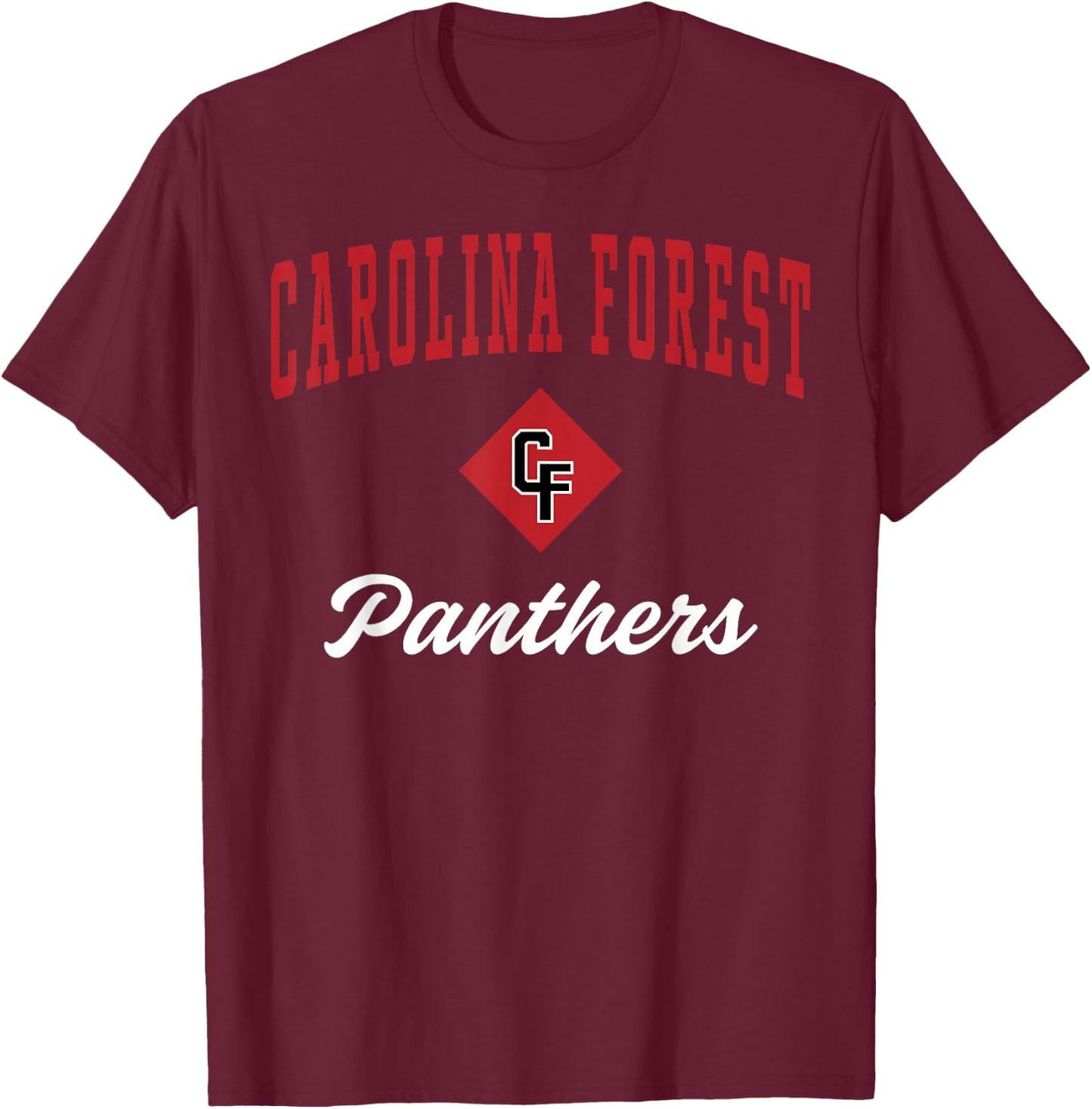 Carolina Forest High School Panthers C3 T-Shirt - T-Shirt | Maroon
