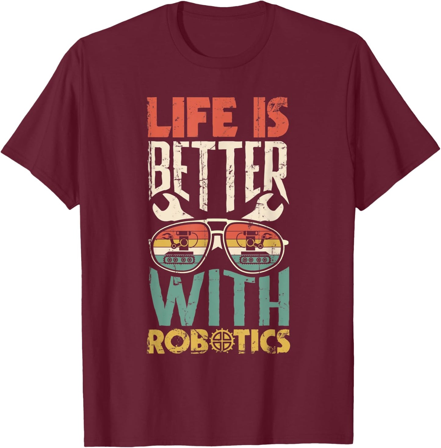 Robotics Engineering Artificial Intelligence Robots T-Shirt - T-Shirt | Maroon