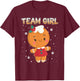 Christmas Gingerbread Team Girl Gender Reveal Shirt Women T-Shirt - T-Shirt | Maroon