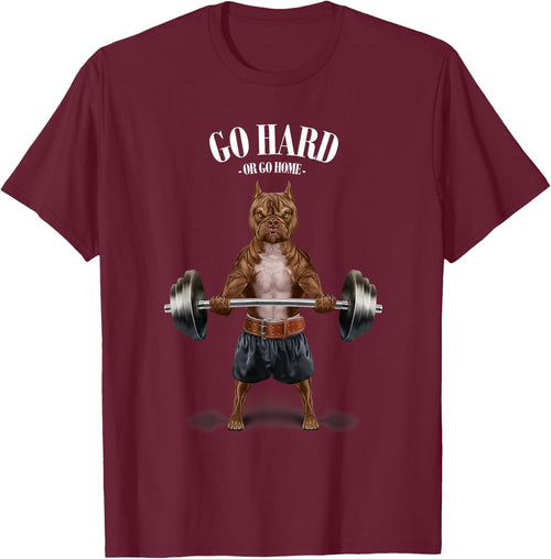 American Bully Dog Muscle Training Weightlifting Fitness Gym Men Women Girls Kids
