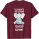 Elephants Are Awesome I'm Awesome Therefore I Am An Elephant T-Shirt - T-Shirt | Maroon