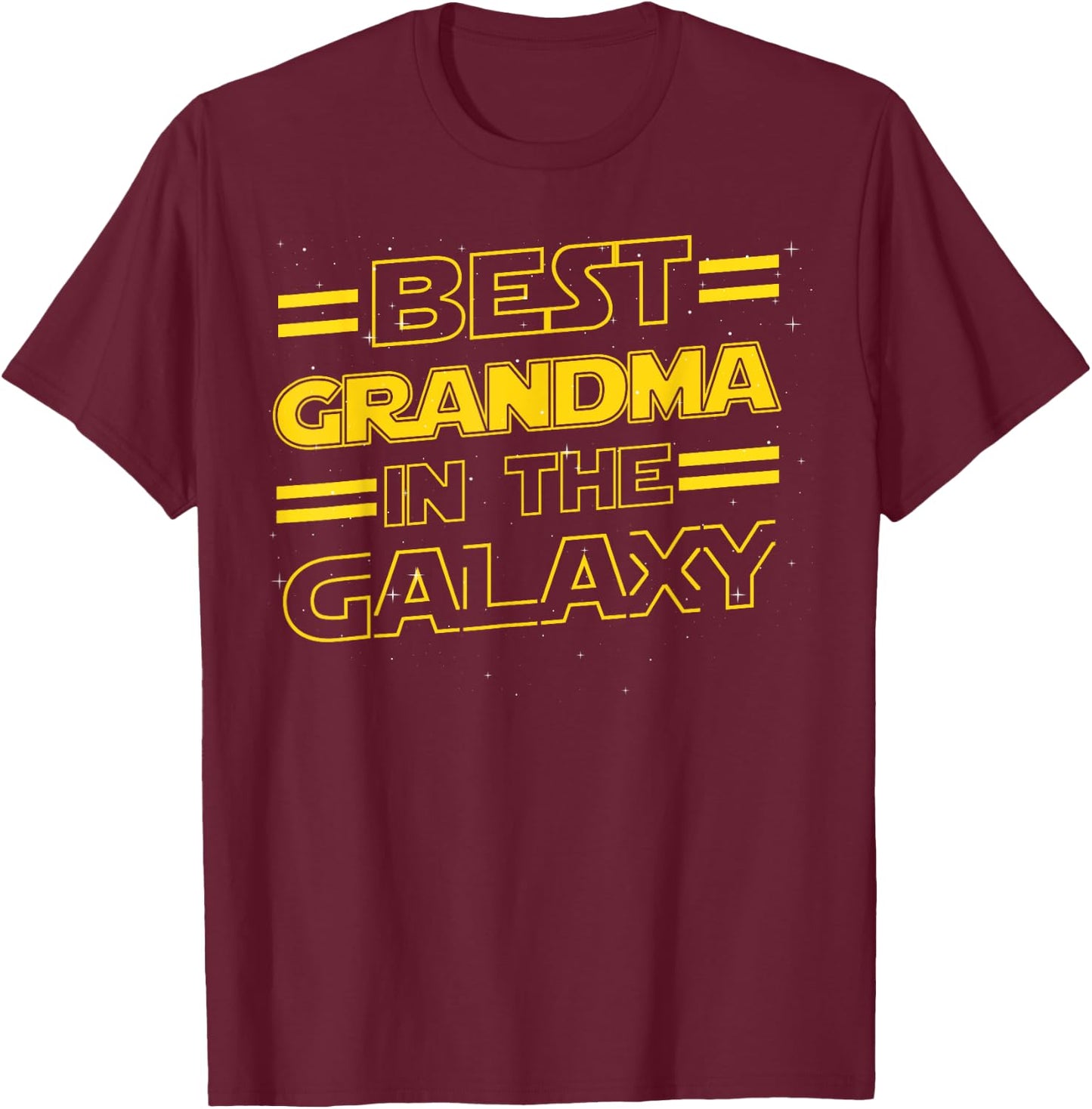 Best Grandma in the Galaxy Funny Mothers Day Gift T-Shirt - T-Shirt | Maroon