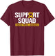 Endometriosis Support Squad Yellow Ribbon Endo Warrior T-Shirt - T-Shirt | Maroon