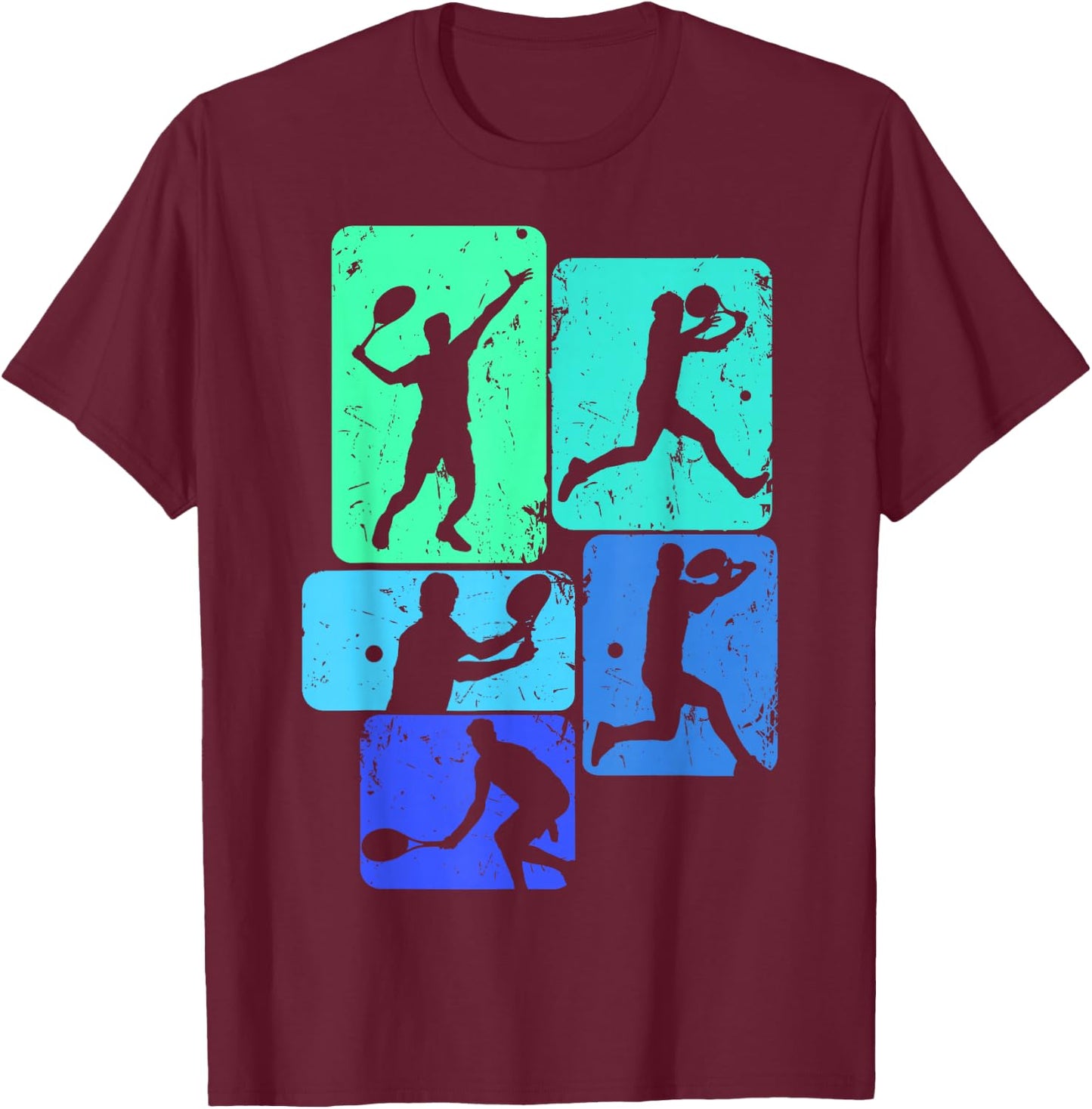 Tennis Player Youth Boys Kids Men T-Shirt - T-Shirt | Maroon