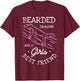 Bearded dragons are a girls best friend | Bearded Dragon T-Shirt - T-Shirt | Maroon