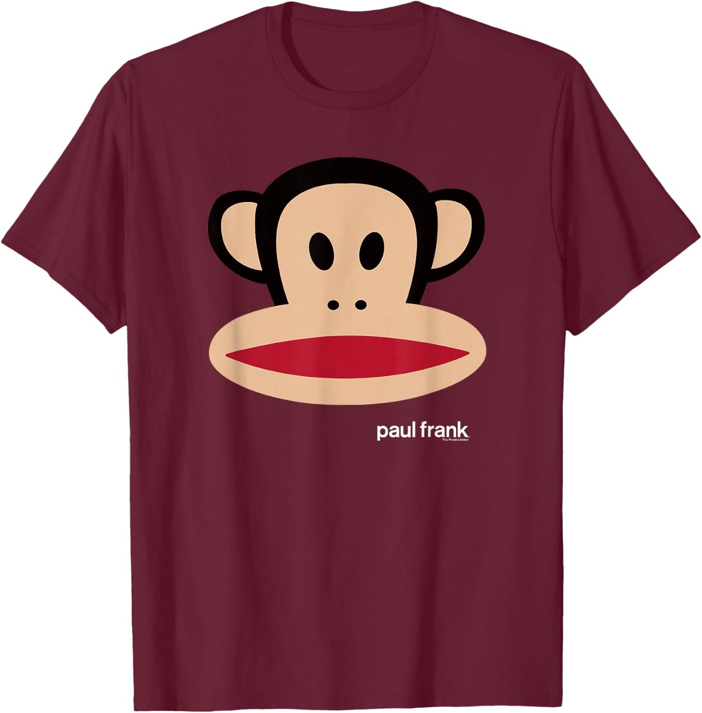 Paul Frank Julius Big Face T-Shirt - T-Shirt | Maroon