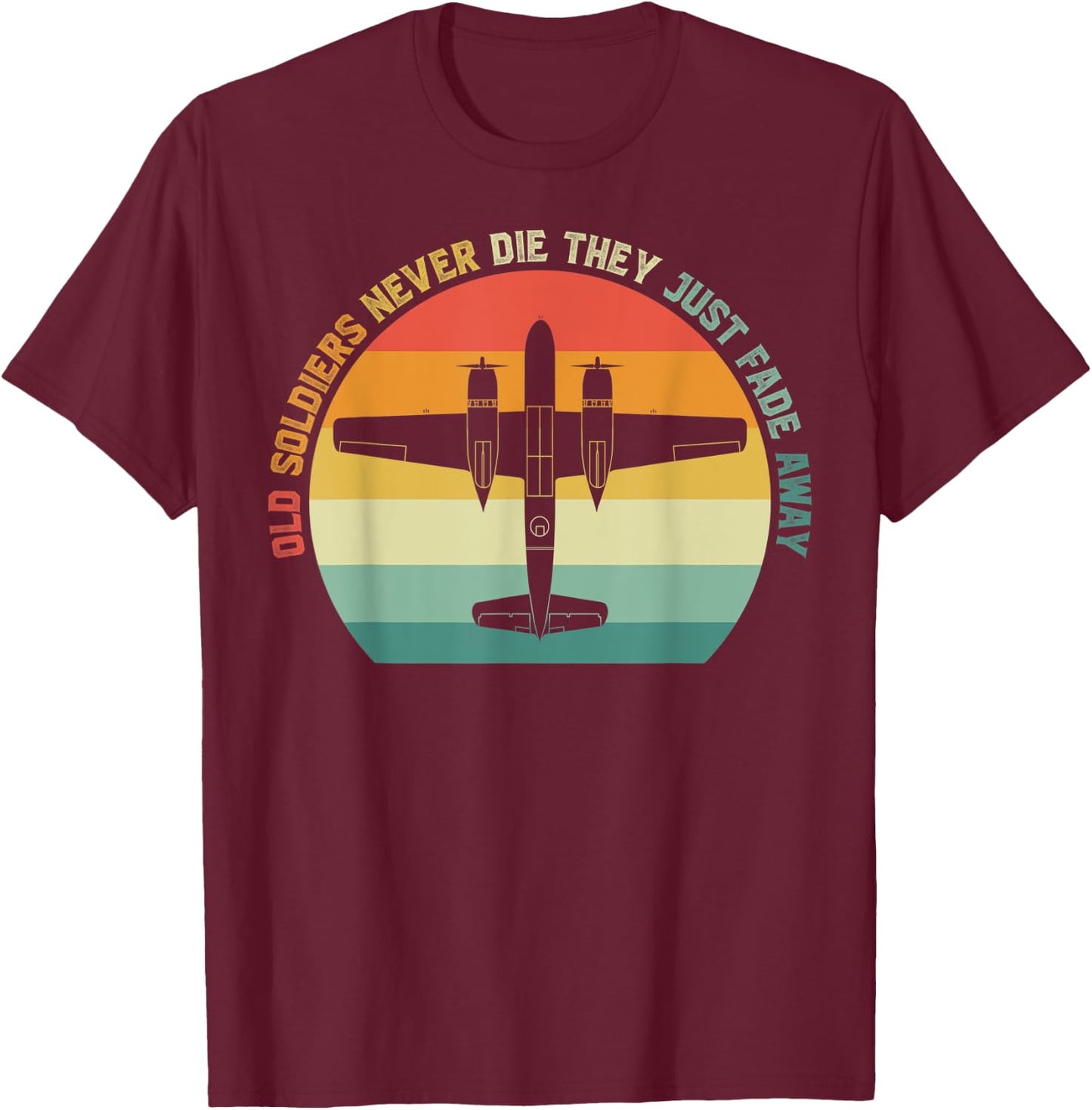 Douglas A-26 Invader World War 2 Bomber Airplane Aviation T-Shirt - T-Shirt | Maroon