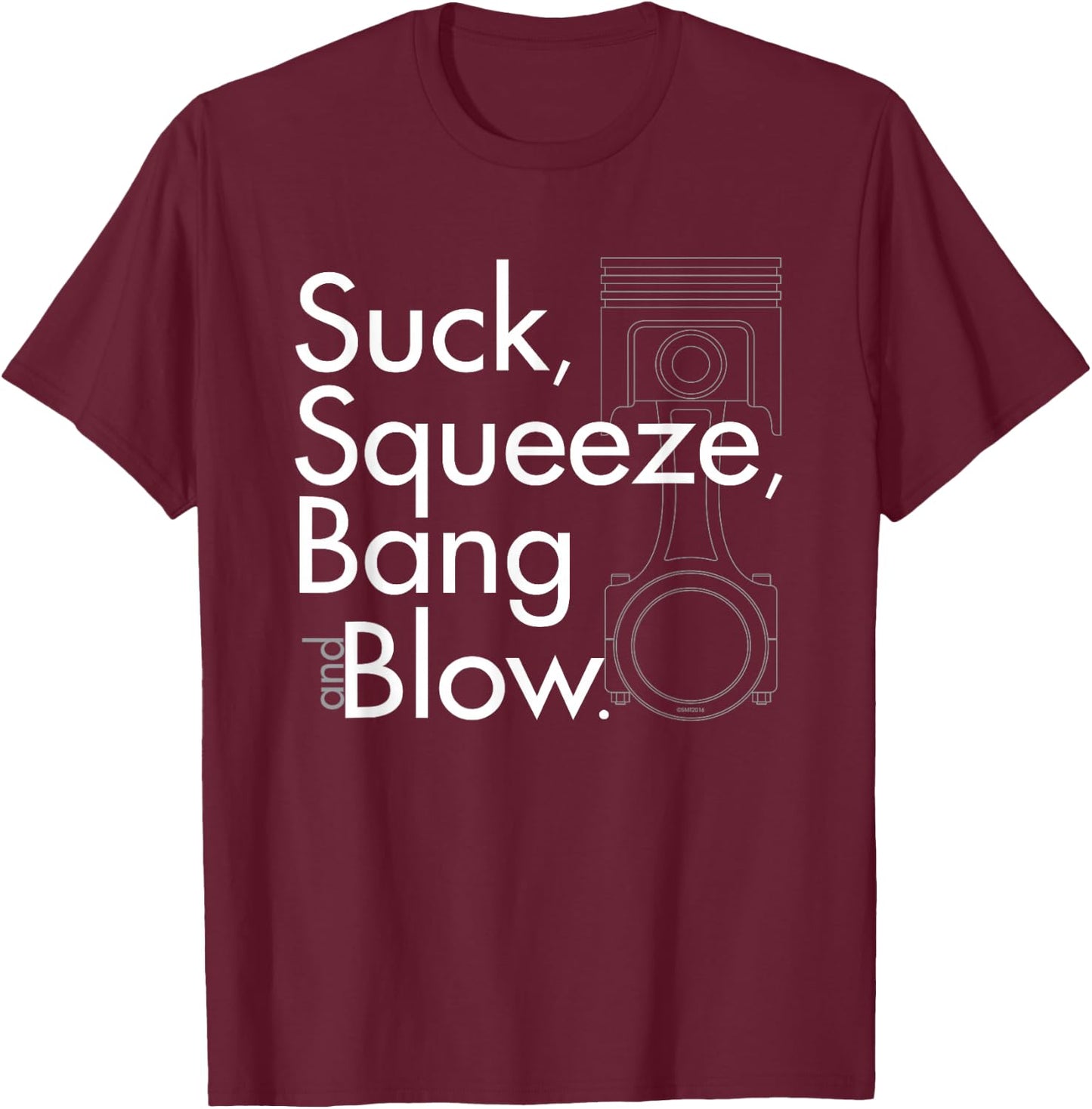 Funny Car Guy - Piston Engine Combustion Mechanic T-Shirt - T-Shirt | Maroon