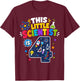 4th Birthday Science This Little Scientist is 4 Years Old T-Shirt - T-Shirt | Maroon
