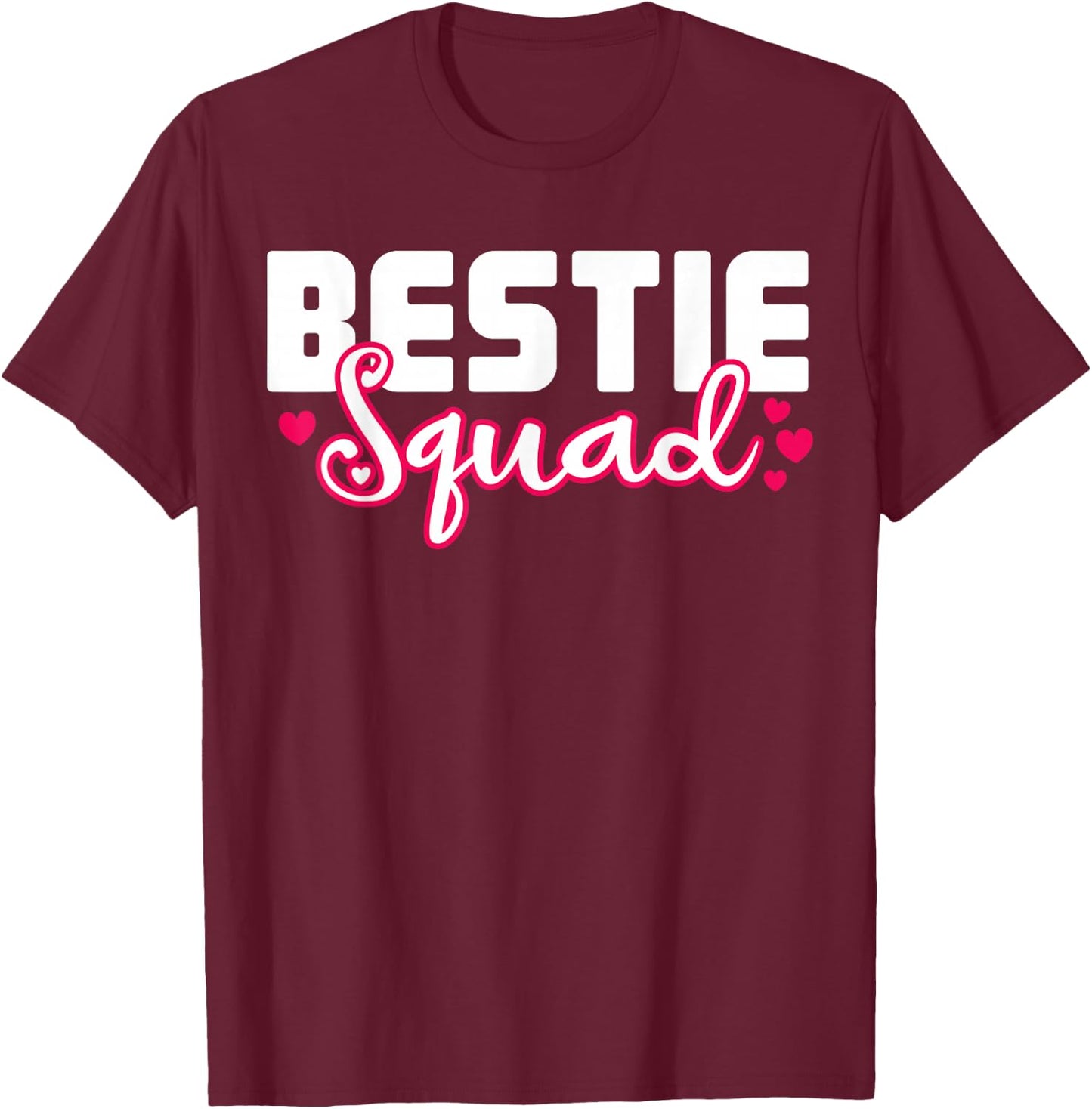 Bestie Squad Birthday T-Shirt - T-Shirt | Maroon