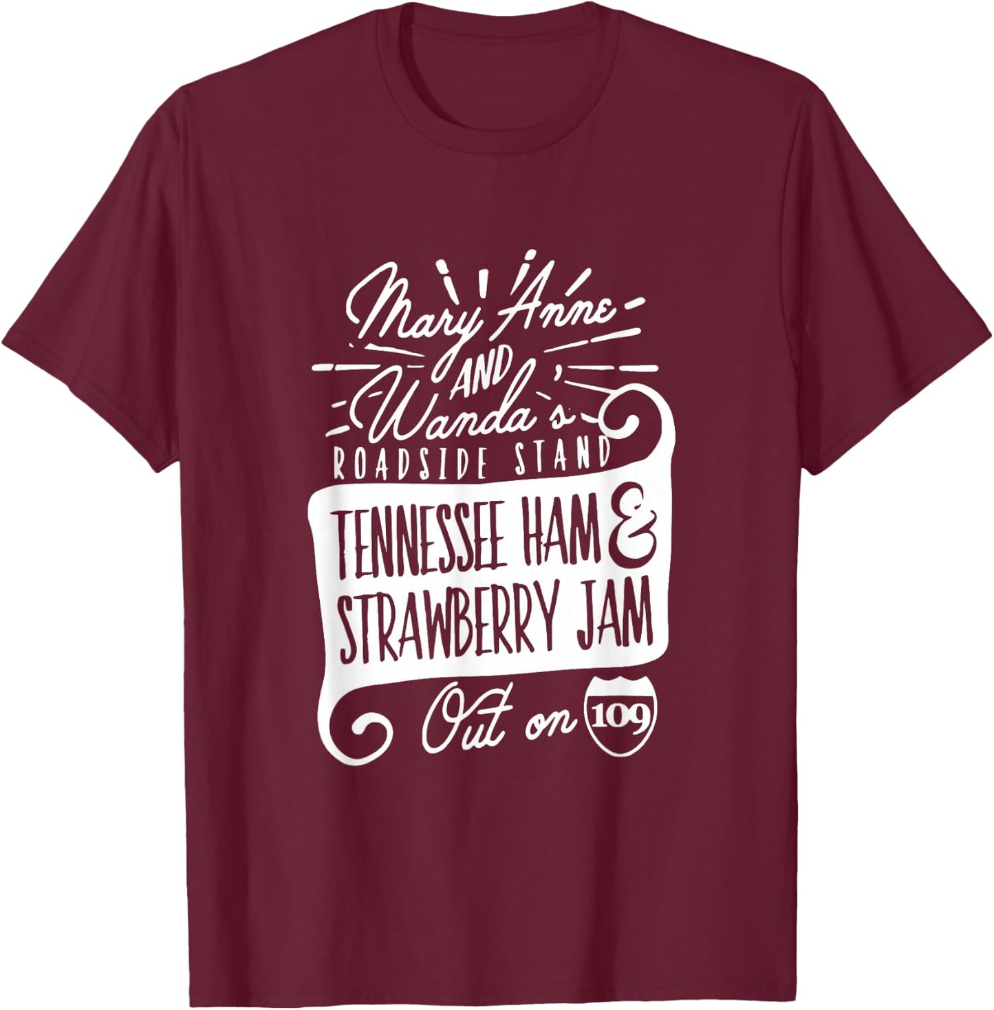 90's Country Mary Anne and Wanda Road Side Stand Earl T-Shirt - T-Shirt | Maroon
